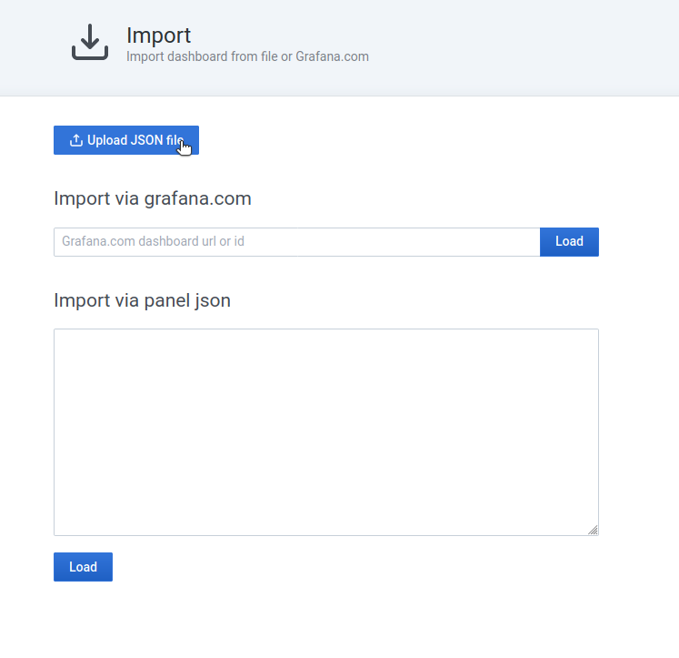 grafana import json